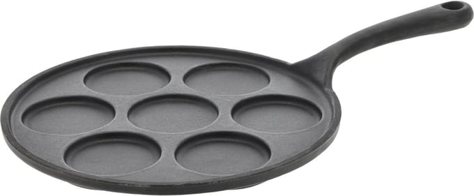 HOLM Blini-pan voor 7 stuks Dia 23,5 cm Zwart