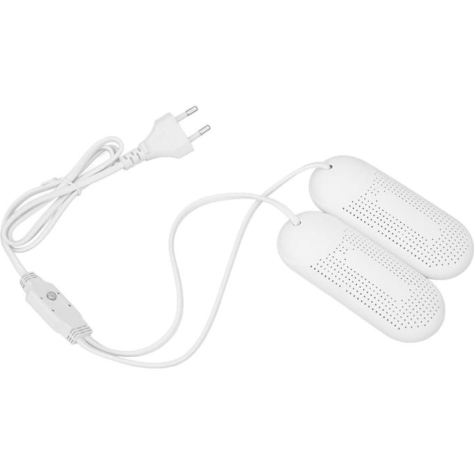 Sèche-chaussures portable Machine Séchage à 360 degrés 3 Vitesses Structure poreuse Sèche-chaussures portable pour Chaussures d'enfants Gants white