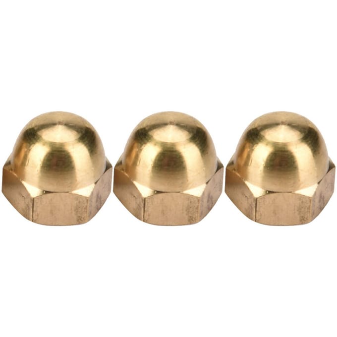 Kit d'écrous borgnes en laiton, ensemble d'écrous hexagonaux à tête bombée, fixations pour véhicules (M8, 10 pièces)