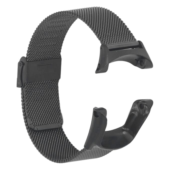 Horlogeband Vervanging voor Ambit 3 Sport 3 Run Roestvrijstalen Mesh Verstelbare Polsband met 2 stuks Schroevendraaiers zwart