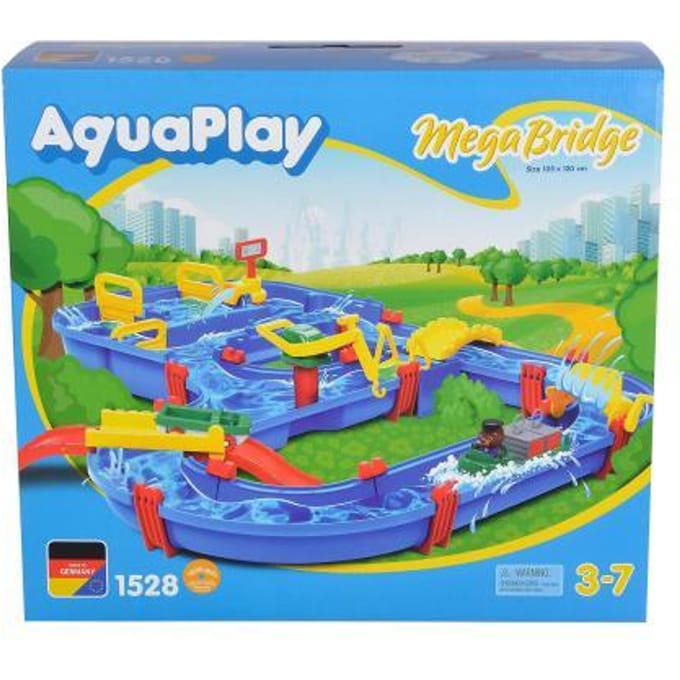 Smoby - Circuit aquatique Mega Bridge Aquaplay - 35 accessoires inclus