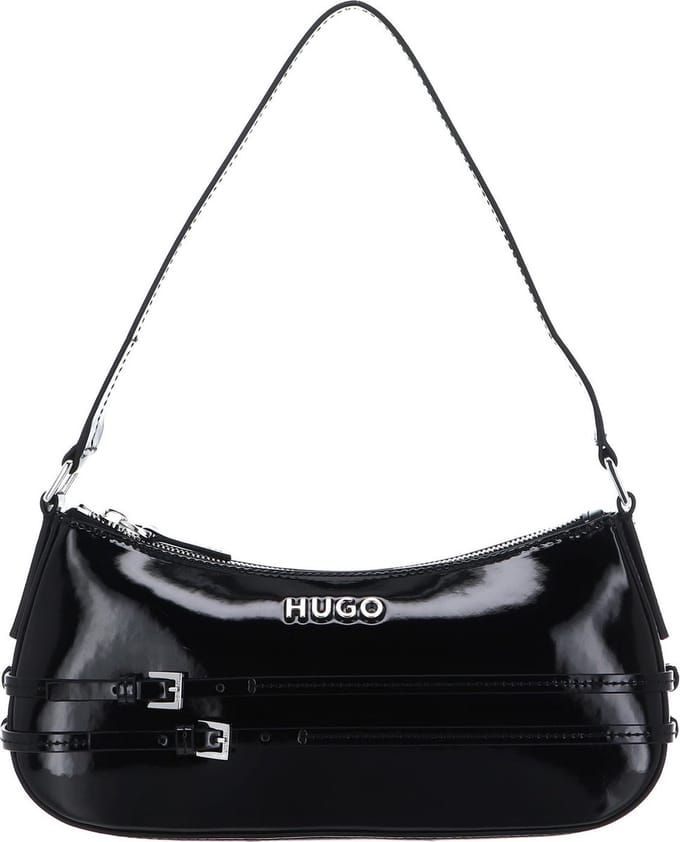 HUGO Avondtas Schoudertas Chris SM Hobo Bag Black Zwart