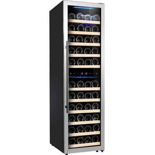 GGM Gastro Weinkühlschrank - 2 Klimazonen - 160 Liter - max. 53 Flaschen