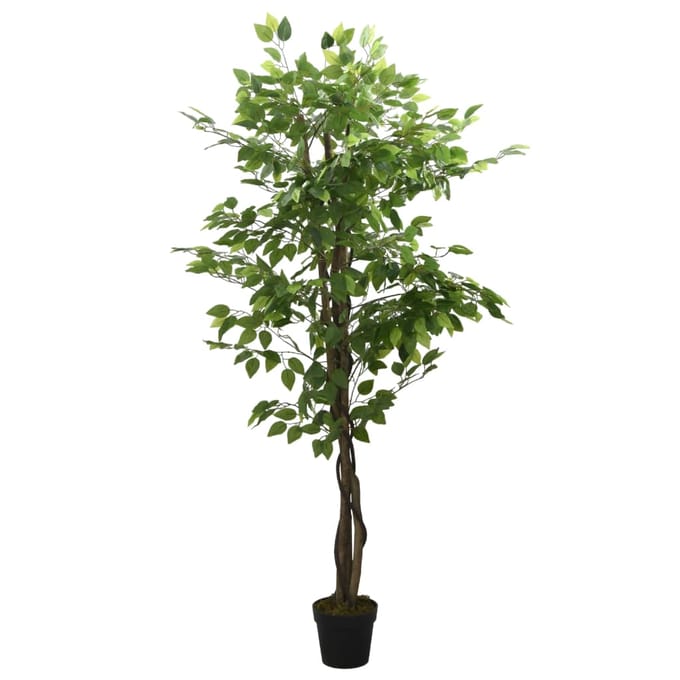 vidaXL - Kunstplant - ficus - 378 - bladeren - 80 - cm - groen