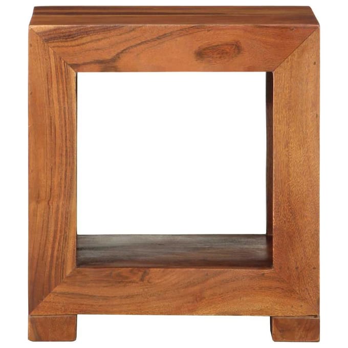 vidaXL - Bijzettafel - 37x29x40 - cm - massief - acaciahout