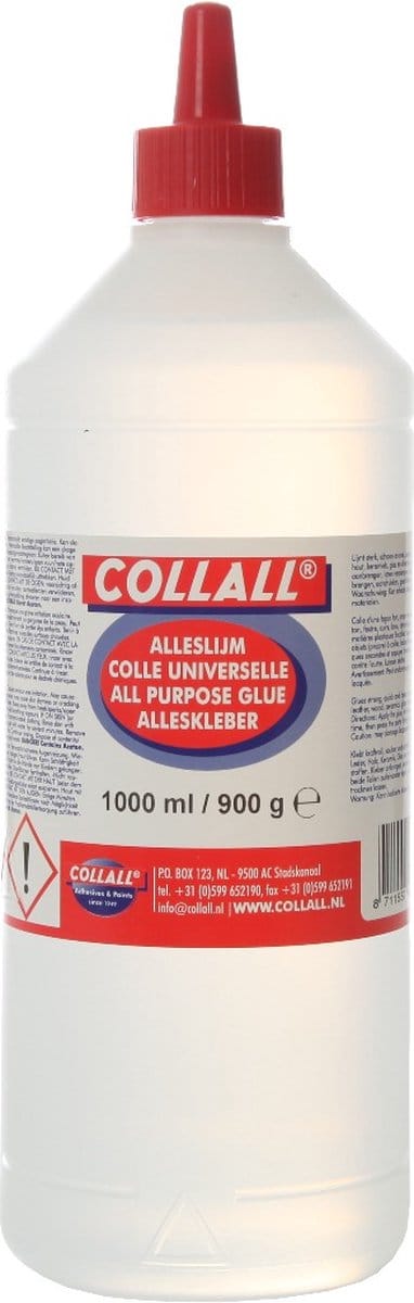 Alleslijm Transparant 1000ml in Fles (1 st.)