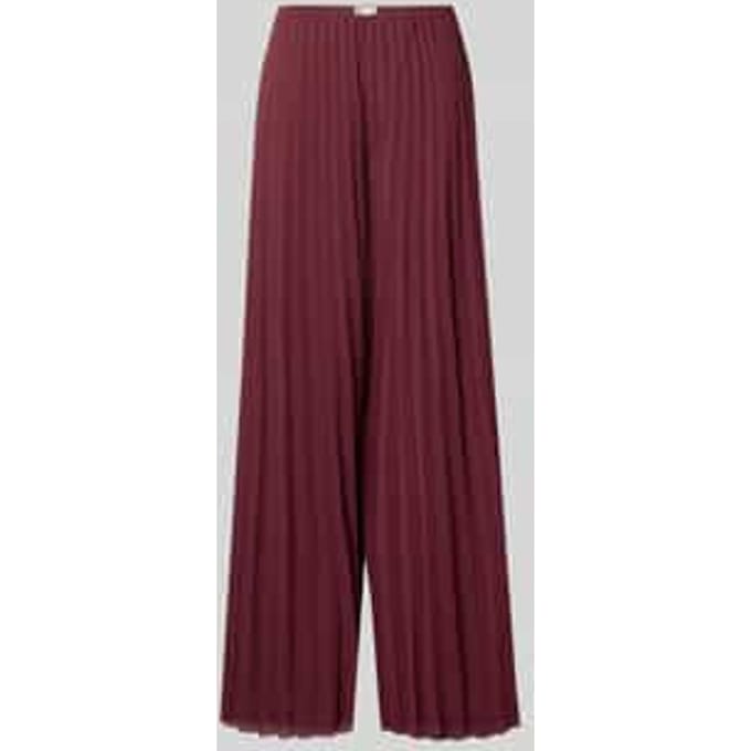 Broek van chiffon met plissévouwen