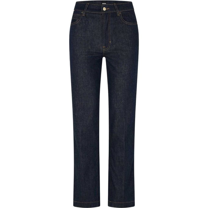 Boss ADA HR-jeans met rechte pijpen voor dames (Blauw)