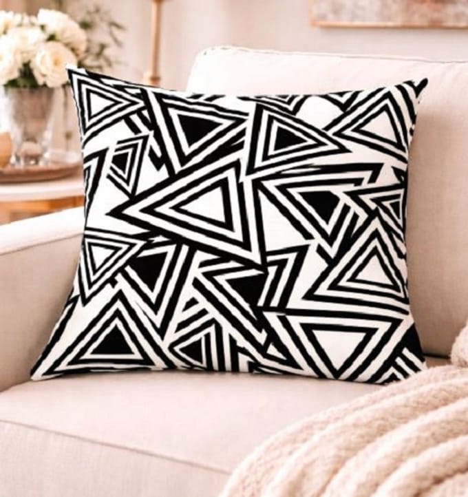 Black & White Living Collection Kussenhoes - 45 x 45 cm
