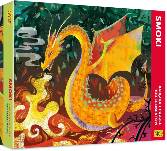 Puzzle 100 elementów Smoki - Puzzel 100 stukjes Draken