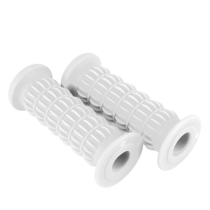 Universele Motorfiets Rubberen Handgreep Motorfiets Handvat Motorfiets Stuur 25?28mmWit wit
