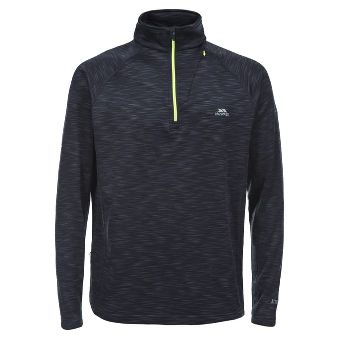 Trespass - Heren Collins Half Zip Fleece Vest (Zwart)