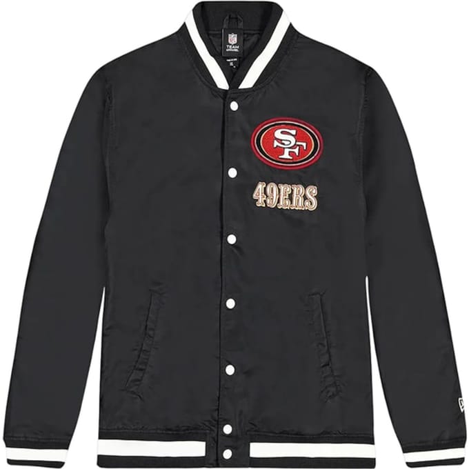 New Era NFL San Francisco 49ers Logo Varsityt Jas Zwart