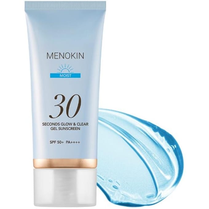 [MENOKIN] Crème Solaire Gel Éclat & Claire 30 Secondes SPF 50+ PA++++ 50ml Moist white