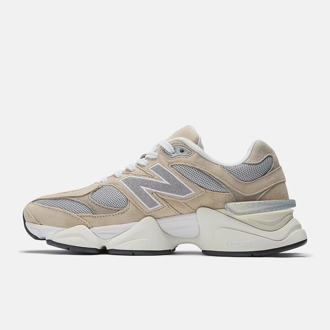 9060 Beige Silver Sneakers