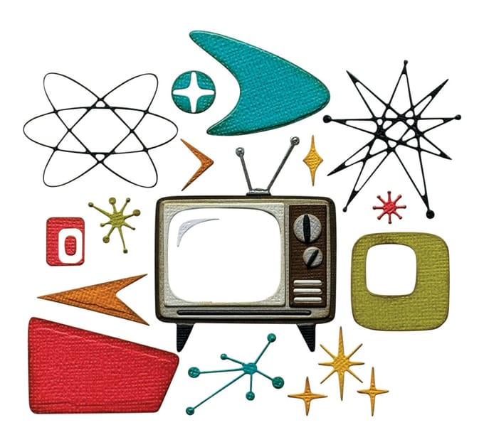 Sizzix Thinlits Ponssjabloon "Vault Atomic Retro by Tim Holtz"