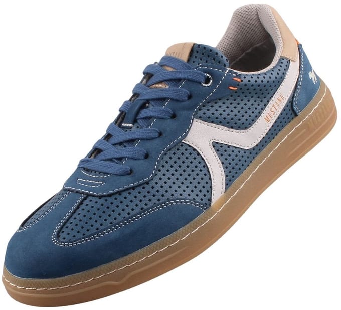 Mustang herentrainers blauw