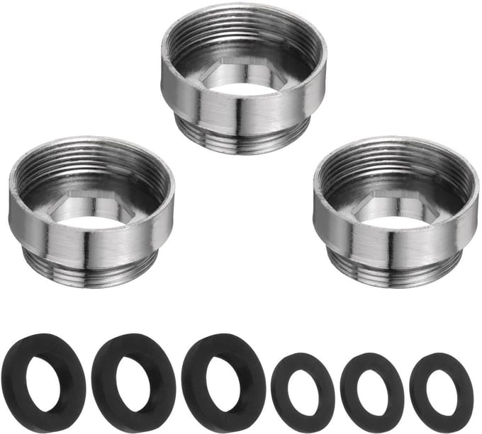 Cosensi - 3-delige Kraanadapterset - RVS Waterfilter Faucet Aerator