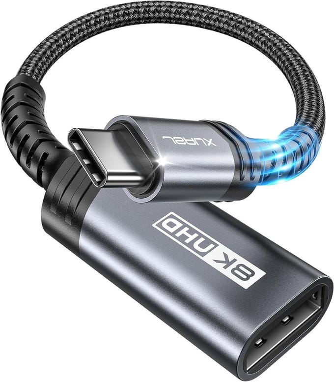 USB C DisplayPort Adapter 8K 60Hz met Dynamic HDR en 3D Ondersteuning voor Oculus Rift S en MacBook Pro