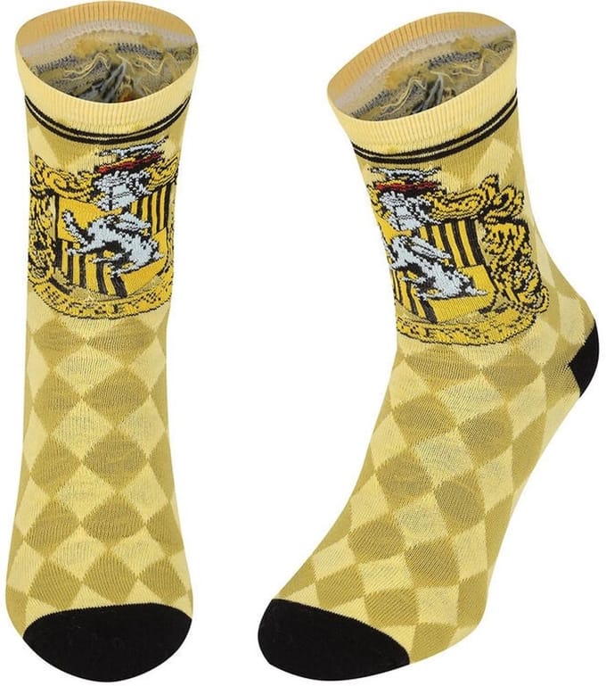 Harry Potter Hufflepuff House Socks HAR05017SSCS Yellow-M