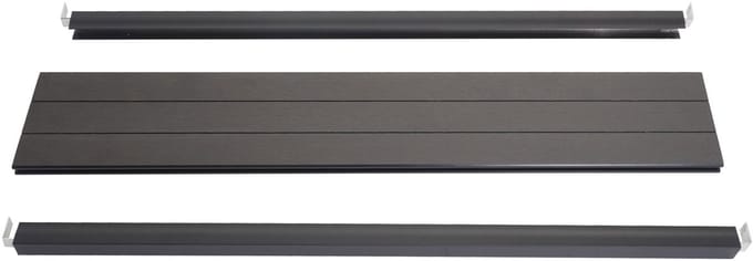 Eindset voor WPC privacyscherm Sarthe, eindprofiel windscherm, WPC paal ~ 90cm, antraciet
