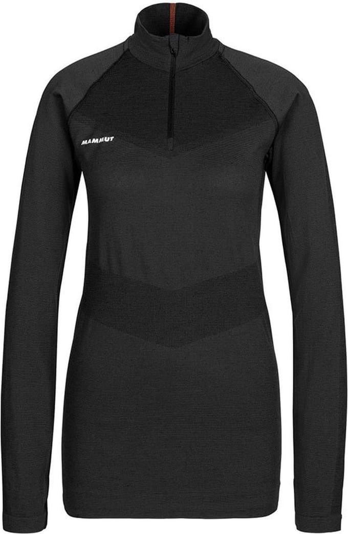 Mammut Trift Half Rits Lange Mouw T-shirt Zwart M Vrouw