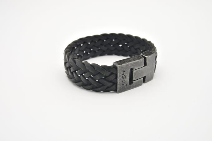 Josh-24833-Armband-Zwart-Heren-21,5cm