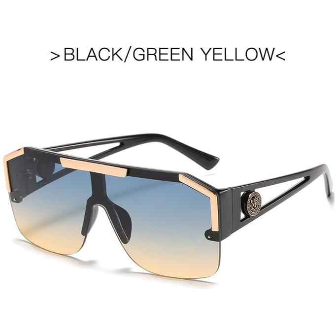 Luxe oversized zonnebril Outdoor zonnebril voor dames Mode Gradient Square Shades
