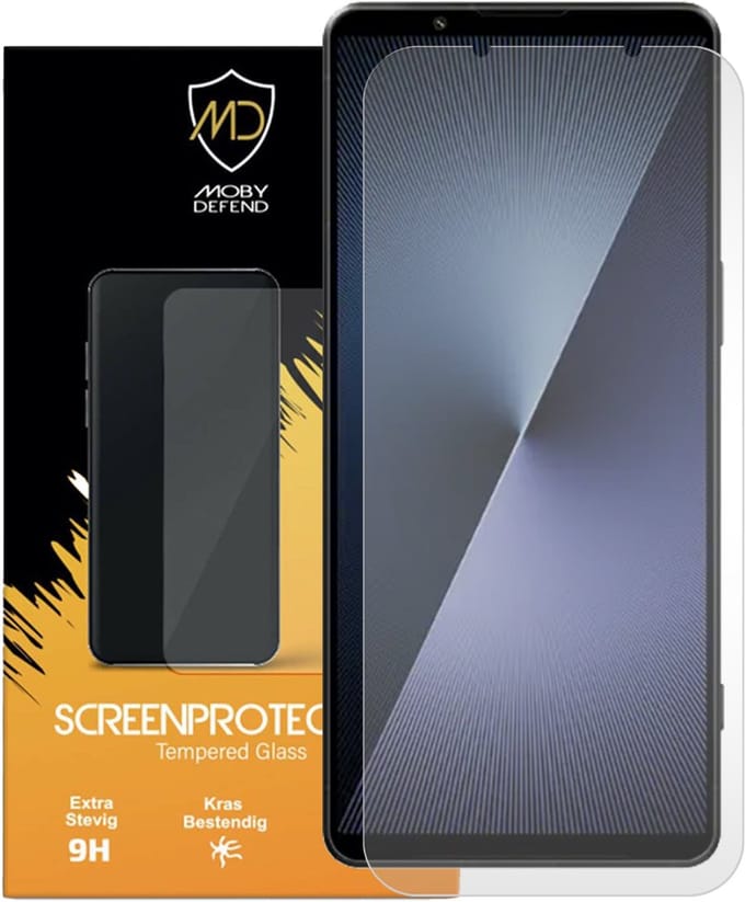 MobyDefend Screenprotector - Geschikt voor Sony Xperia 1 VII - Case-Friendly Screensaver - Gehard Glas