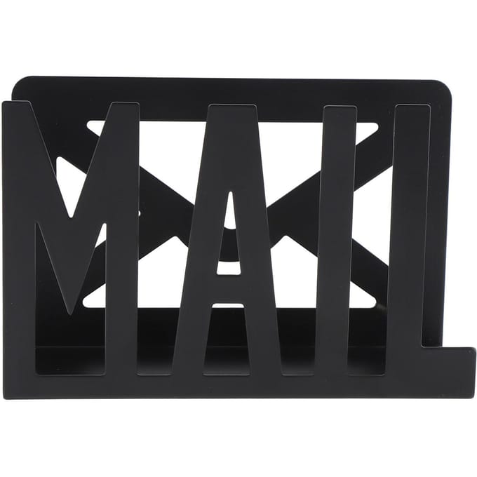 Porte-courrier de bureau en fer, organisateur de rangement pour lettres, enveloppes, documents, pour comptoir, pour la maison black