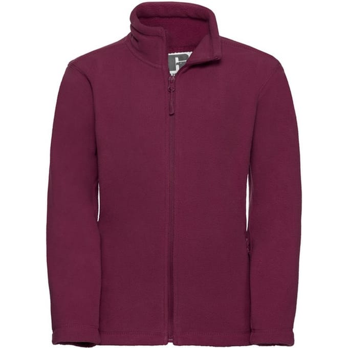 Russell Kinder/Kids Fleece Jas (Bourgondië)