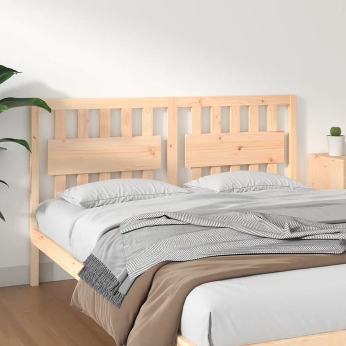 vidaXL - Hoofdbord - 155,5x4x100 - cm - massief - grenenhout