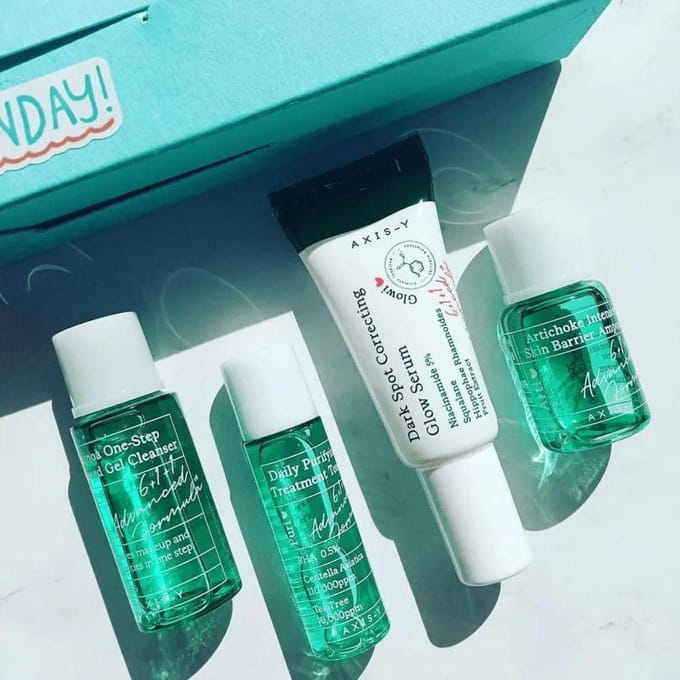 Axis-Y The Mini Glow Set - Korean Skincare - 4 Delig