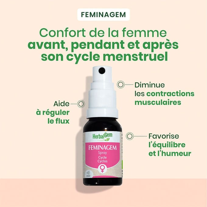 Herbalgem - FeminaGem spray - vrouwelijke cyclus - 15 ml