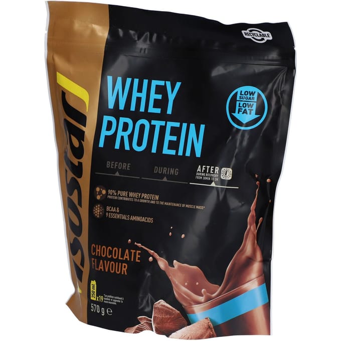 Isostar | Whey Protein | Chocolade | 19 shakes | 570 gram | Eiwitpoeder voor krachtsport