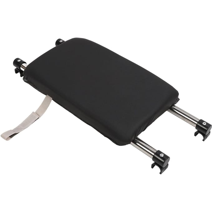 Siège Repose-Pieds pour Déambulateur Charge Robuste Fixation Solide Installation Facile Siège Attachable pour Déambulateur Pliant pour Personnes Handicapées black