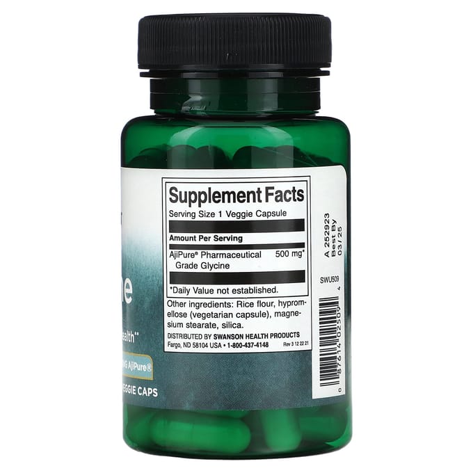 Glycine, 500Mg, 60 Vegetarische Capsules