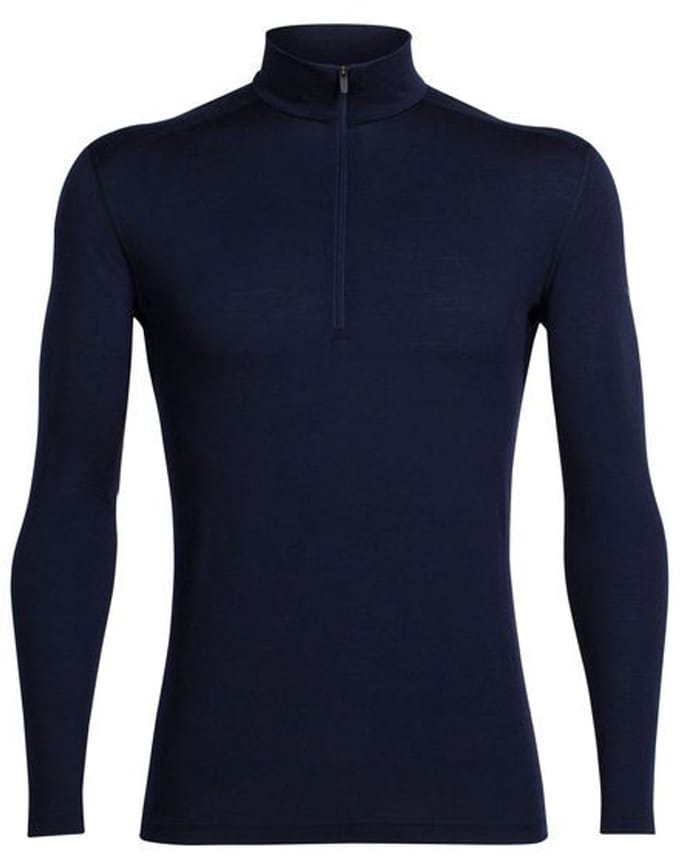 Icebreaker Men's 200 Oasis Long Sleeve Half Zip Midnight Navy - XXL