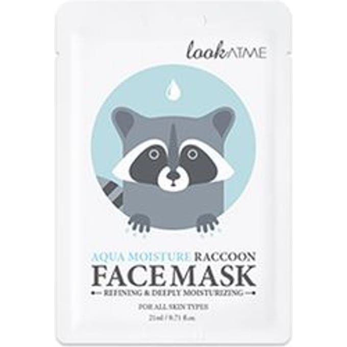 lookATME - Aqua Moisture Raccoon Face Mask 21ml x 1 sheet