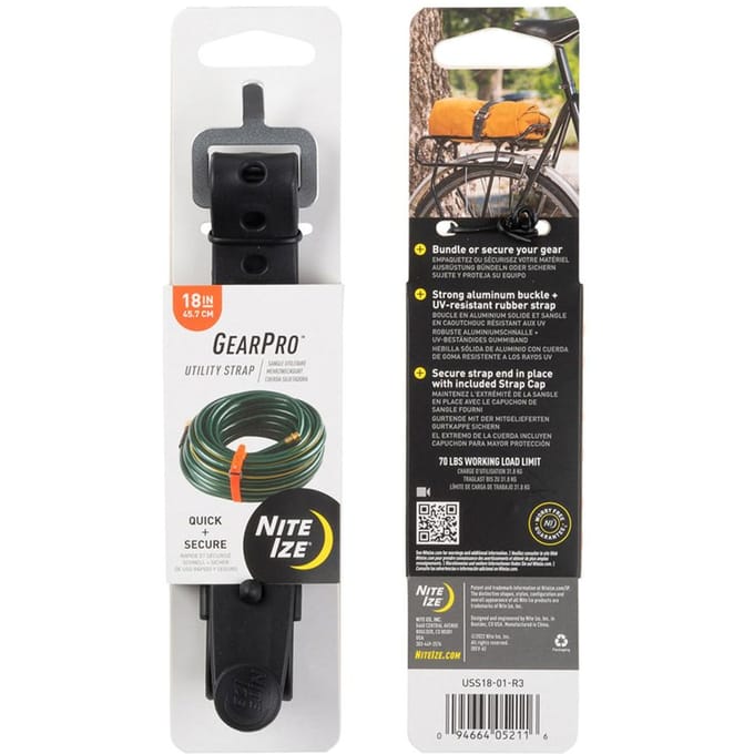 Nite Ize GearPro Utility Strap 18 inch - Zwart - Herbruikbare kabelbinder