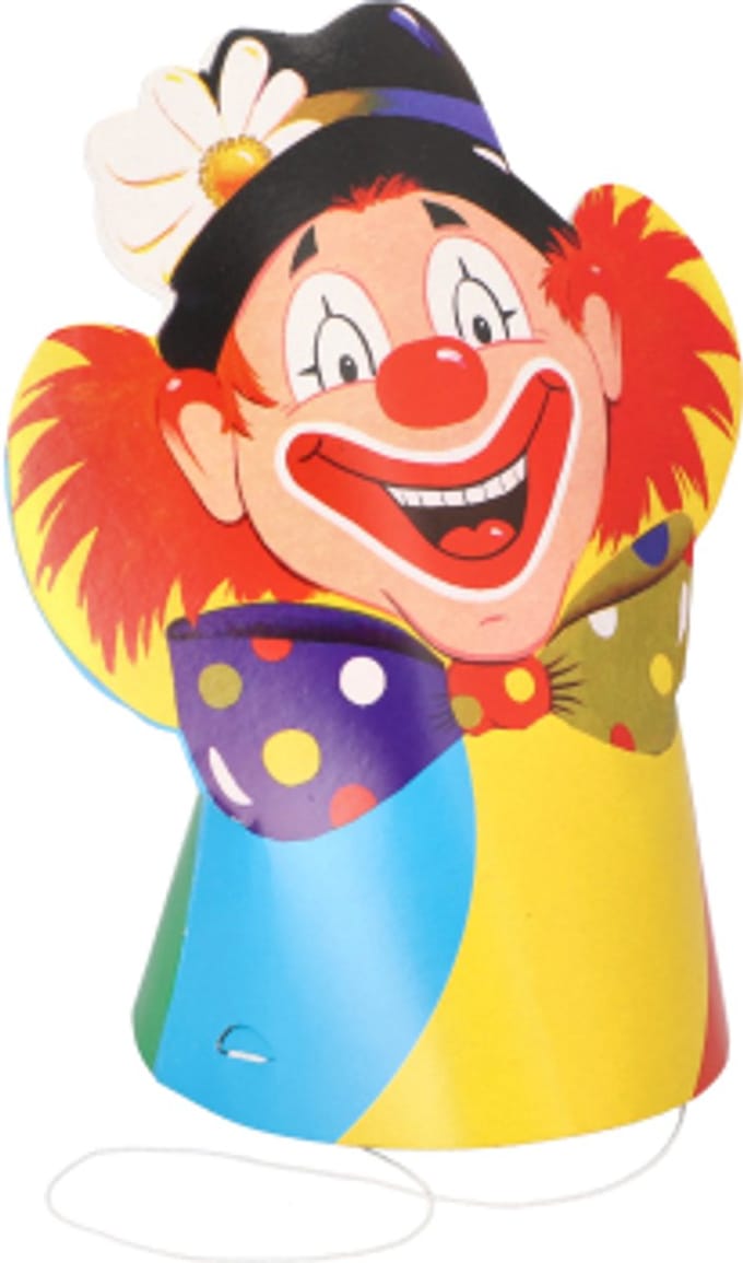 6x 5 Hoedjes Clown