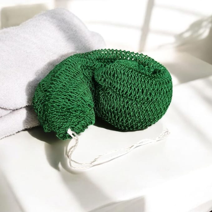 AfricanFabs® Afrikaanse spons / net sponge - traditionele SAPO spons / Ghanese scrub spons - Groen