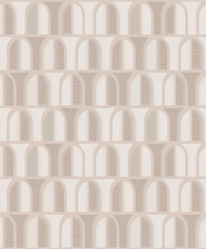 Boråstapeter Vliesbehang 4730 - Graphic - Grafisch Roze - 53cm x 10.05m