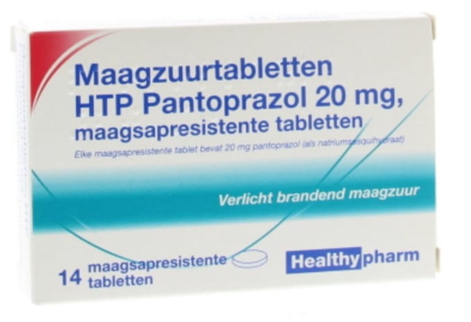 Healthypharm Maagzuurtabletten Pantoprazol 20mg - 2 x 14 tabletten