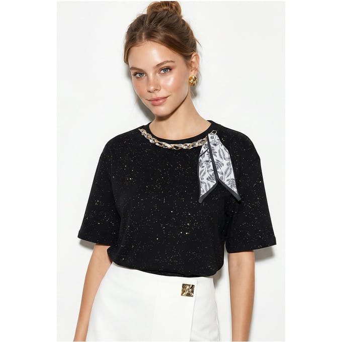 Oversized Katoenen Jersey Crew Neck T-shirt