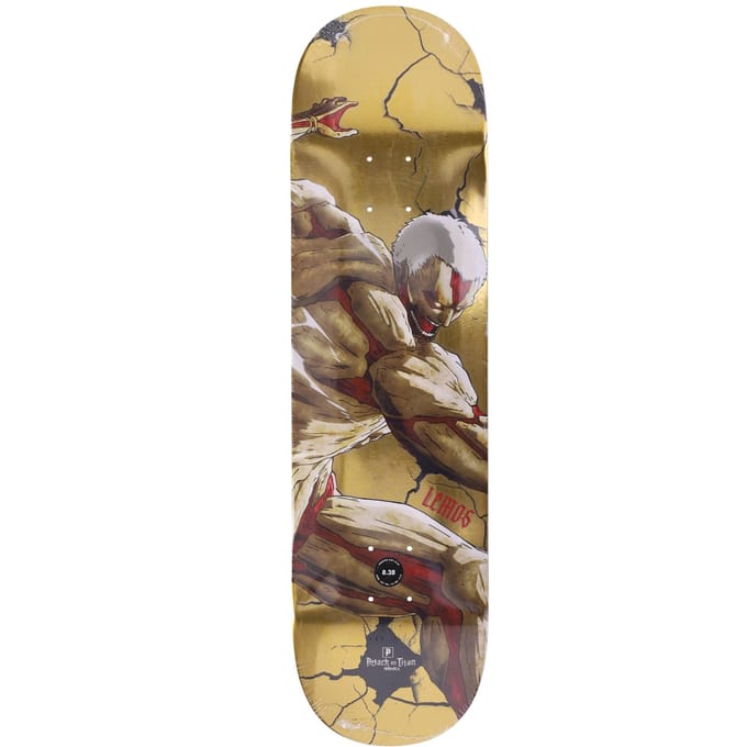 Lemos Harden Deck X Attack On Titan Wheat/multi skateboard voor heren