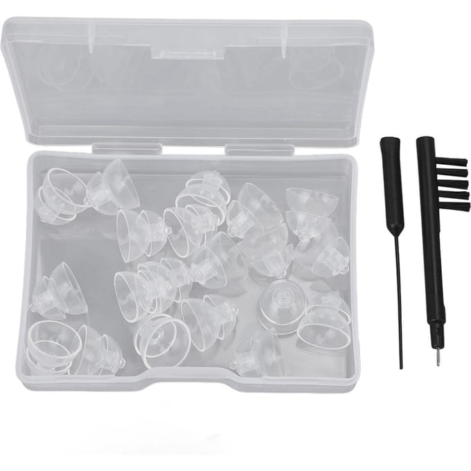 20 pcs Dômes d'audition double couche 10 mm Améliorer l'audition Dômes fermés haute transparence pour gray
