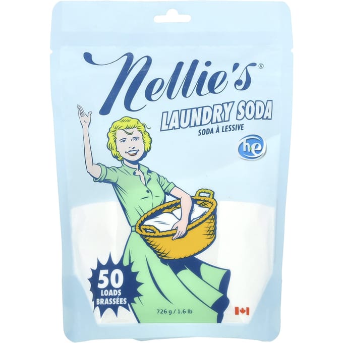 Nellie'S, Wasmiddel, Geurvrij, 50 Wasbeurten, 726G (1.6 pond) white