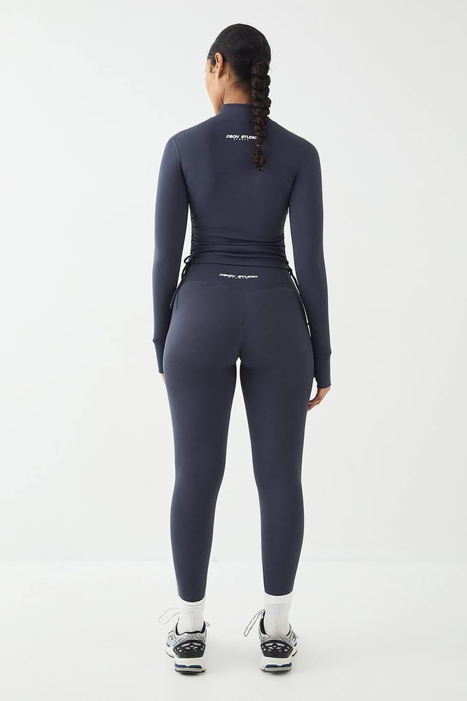 Dames DSGN Studio Highwaist Ultra Sculpt Wrap Waist Legging | Midnight Blue | Maat: Medium