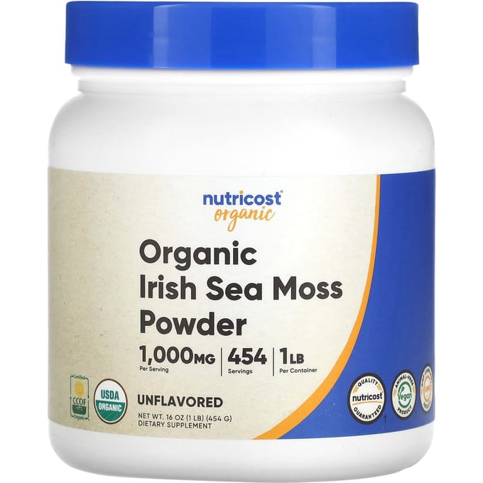 Biologisch Iers Zeemos Poeder, Zonder Smaak, 454G(16oz)